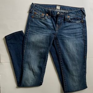 TRUE RELIGION Mid Rise Straight Leg Jean Sz 28